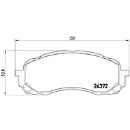 BREMBO Brake pad set P 78 015 - Brake Pads