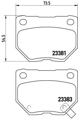 BREMBO Brake pad set P 78 016 - Brake Pads