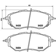 BREMBO Brake pad set P 78 017X - Brake Pads