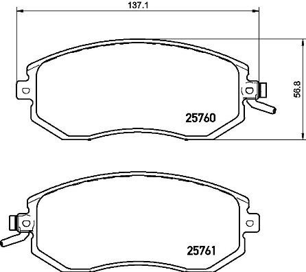 BREMBO Brake pad set P 78 021 - Brake Pads