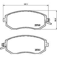 BREMBO Brake pad set P 78 021X - Brake Pads