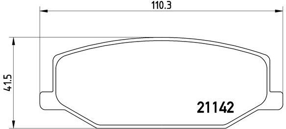 BREMBO Brake pad set P 79 001 - Brake Pads