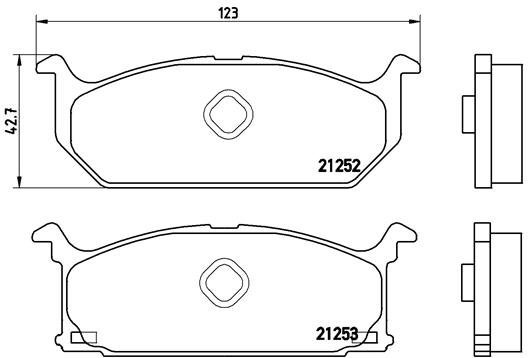 BREMBO Brake pads P 79 003 - Brake Pads