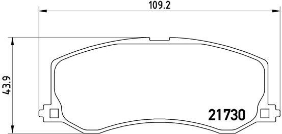 BREMBO Brake pads P 79 004 - Brake Pads