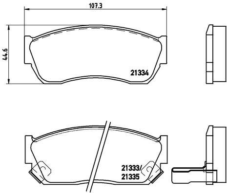 BREMBO Brake pad set P 79 005 - Brake Pads