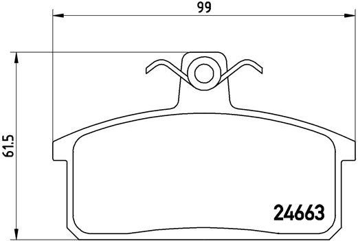 BREMBO Brake pad set P 79 007 - Brake Pads