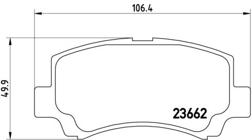BREMBO Brake pads P 79 011 - Brake Pads