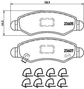 BREMBO Brake pad set P 79 015 - Brake Pads