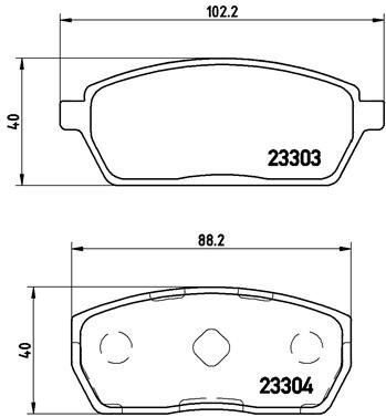 BREMBO Brake pads P 79 017 - Brake Pads
