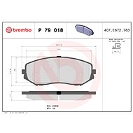 BREMBO Brake pad set P 79 018 - Brake Pads