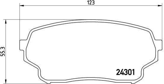 BREMBO Brake pad set P 79 019 - Brake Pads