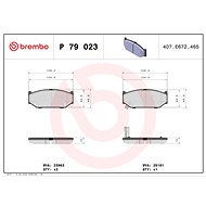 BREMBO Brake pad set P 79 023 - Brake Pads