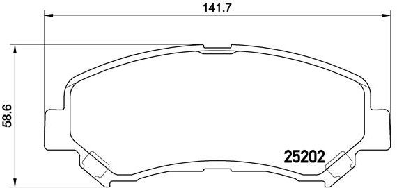 BREMBO Brake pad set P 79 028 - Brake Pads