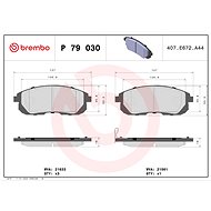 BREMBO Brake pad set P 79 030 - Brake Pads