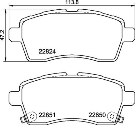 BREMBO Brake pad set P 79 037 - Brake Pads