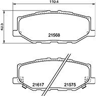 BREMBO Brake pad set P 79 040 - Brake Pads