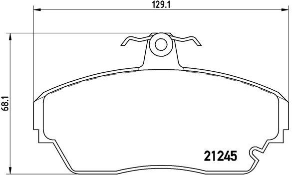 BREMBO Brake pad set P 82 001 - Brake Pads