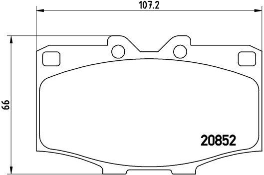 BREMBO Brake pad set P 83 006 - Brake Pads