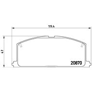 BREMBO Brake pad set P 83 011 - Brake Pads