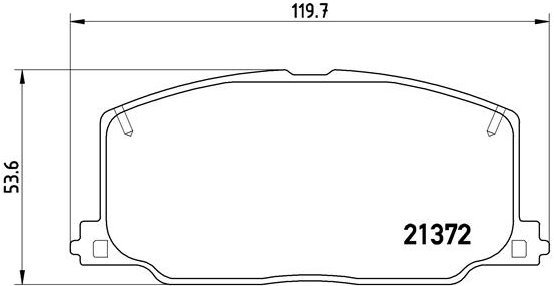 BREMBO Brake pad set P 83 016 - Brake Pads