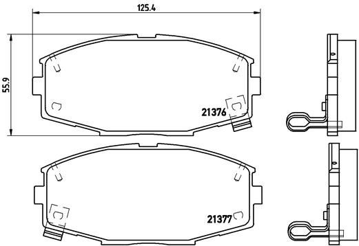 BREMBO Brake pad set P 83 020 - Brake Pads