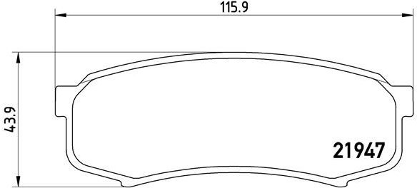 BREMBO Brake pad set P 83 024 - Brake Pads