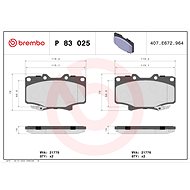 BREMBO Brake pad set P 83 025 - Brake Pads