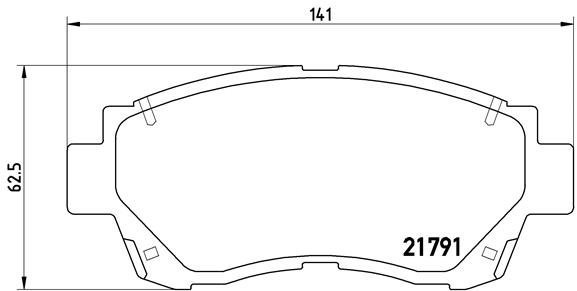 BREMBO Brake pad set P 83 027 - Brake Pads