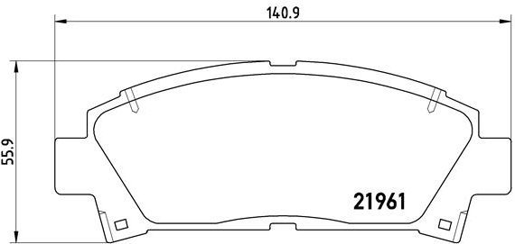 BREMBO Brake pad set P 83 028 - Brake Pads