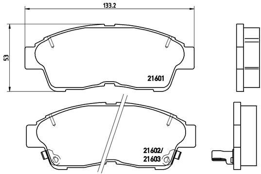 BREMBO Brake pad set P 83 034 - Brake Pads