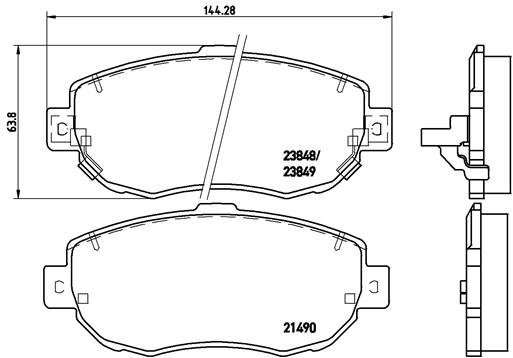 BREMBO Brake pad set P 83 037 - Brake Pads