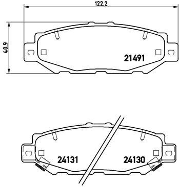BREMBO Brake pad set P 83 038 - Brake Pads