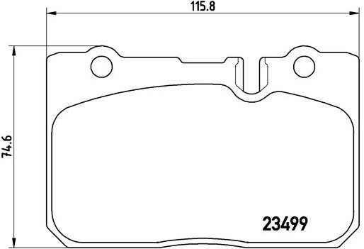 BREMBO Brake pad set P 83 039 - Brake Pads