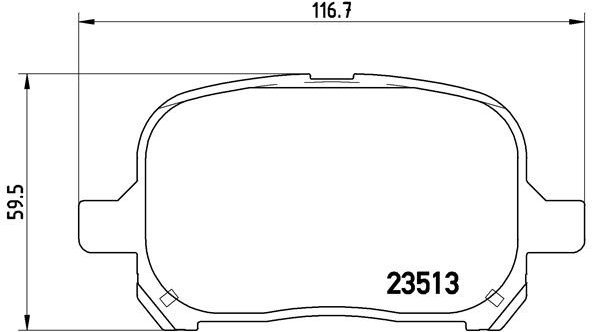 BREMBO Brake pad set P 83 040 - Brake Pads