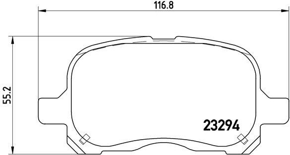 BREMBO Brake pad set P 83 044 - Brake Pads