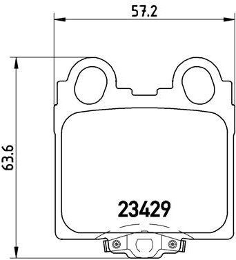 BREMBO Brake pad set P 83 045 - Brake Pads