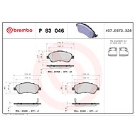 BREMBO Brake pad set P 83 046 - Brake Pads