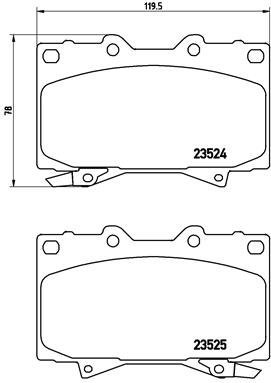 BREMBO Brake pad set P 83 048 - Brake Pads