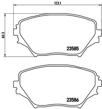 BREMBO Brake pad set P 83 055 - Brake Pads