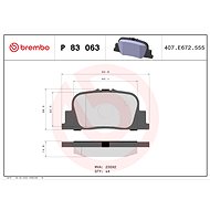 BREMBO Brake pad set P 83 063 - Brake Pads