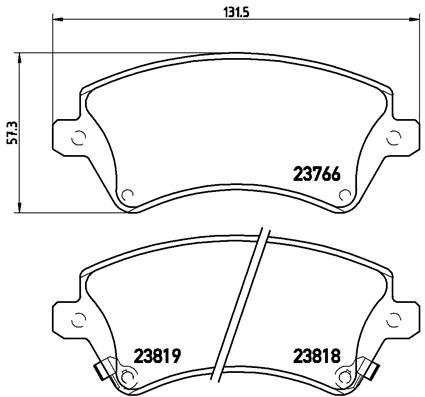 BREMBO Brake pad set P 83 064 - Brake Pads