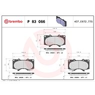BREMBO Brake pad set P 83 066 - Brake Pads