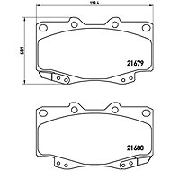 BREMBO Brake pad set P 83 069 - Brake Pads