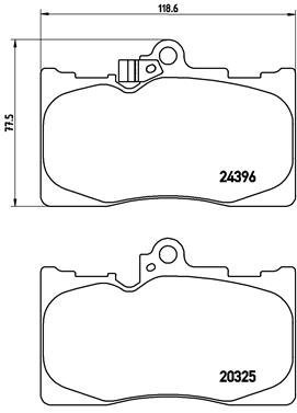 BREMBO Brake pad set P 83 072 - Brake Pads