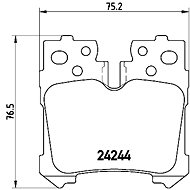 BREMBO Brake pad set P 83 076 - Brake Pads