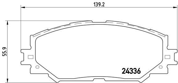 BREMBO Brake pad set P 83 082 - Brake Pads