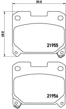BREMBO Brake pad set P 83 091 - Brake Pads