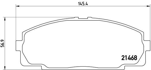 BREMBO Brake pad set P 83 092 - Brake Pads