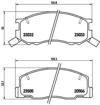 BREMBO Brake pad set P 83 093 - Brake Pads