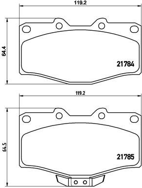 BREMBO Brake pad set P 83 095 - Brake Pads